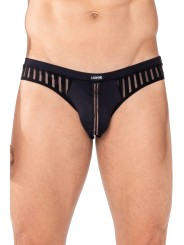 LOOKME, lingerie pour homme du basic ou très sexy, Jock noir biker