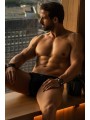 LOOKME, lingerie pour homme du basic ou très sexy, Jock noir biker