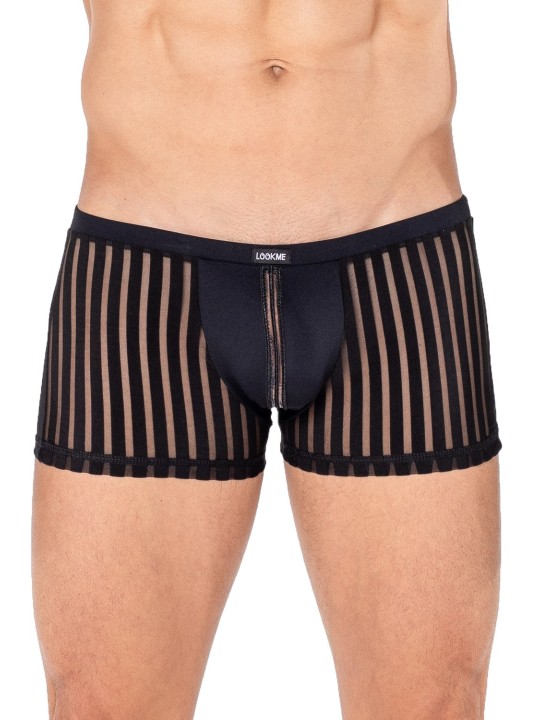 LOOKME, lingerie pour homme du basic ou très sexy, Boxer biker noir