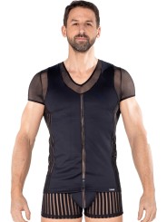 LOOKME, lingerie pour homme du basic ou très sexy, T-shirt noir biker