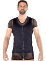 LOOKME, lingerie pour homme du basic ou très sexy, T-shirt noir biker