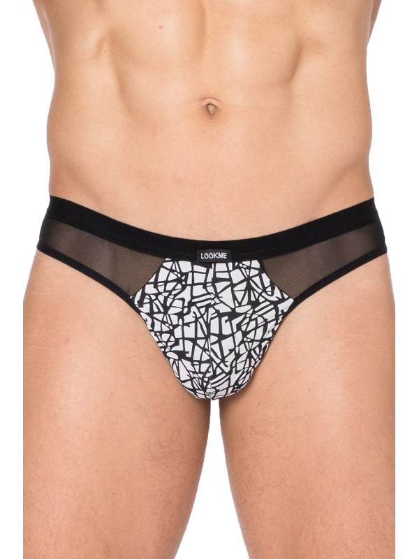 LOOKME, lingerie pour homme du basic ou très sexy, string imprimé graffitis