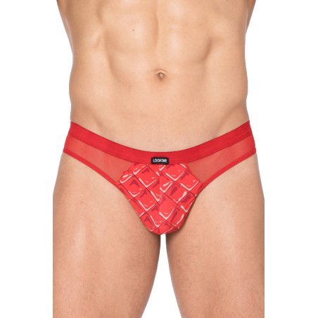 LOOKME, lingerie pour homme du basic ou très sexy, string rouge 2D