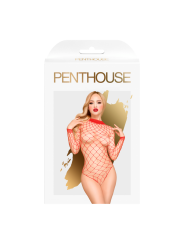 Body rouge en maille large dans un style audacieux, collection Penthouse