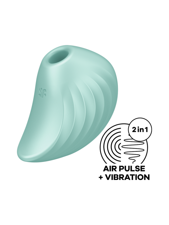 Stimulateur de clitoris vert USB Pearl Diver de chez Satisfyer