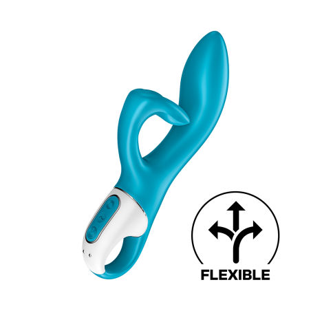 Vibromasseur rabbit bleu USB Embrace Me de la marque  Satisfyer