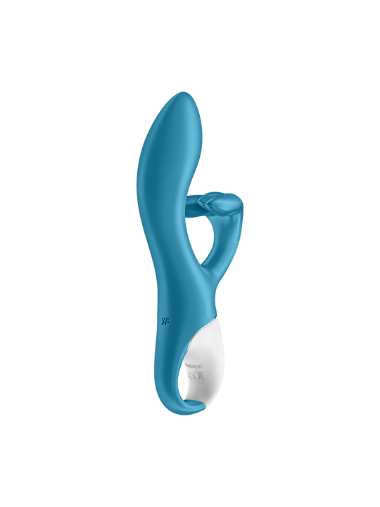 Vibromasseur rabbit bleu USB Embrace Me de la marque  Satisfyer