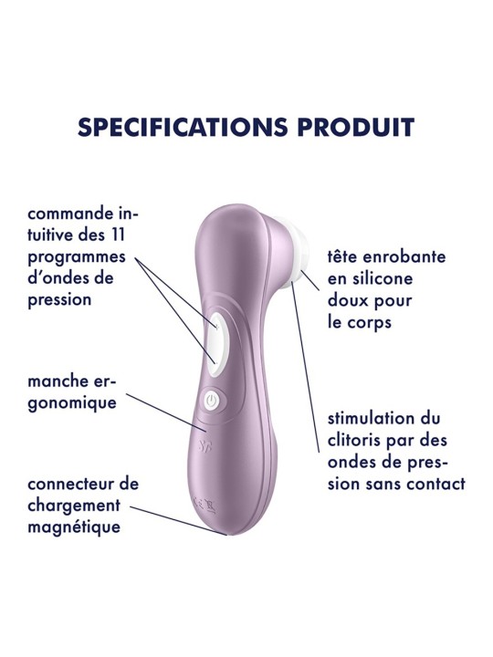 Stimulateur de clitoris violet Pro 2 Satisfyer - CC597794