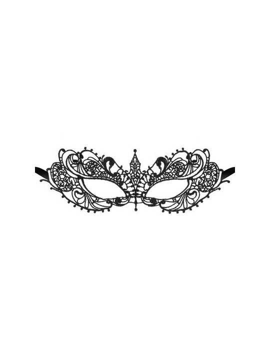 masques noirs en broderie souple avec rubans de la marque Dreamy Fetish