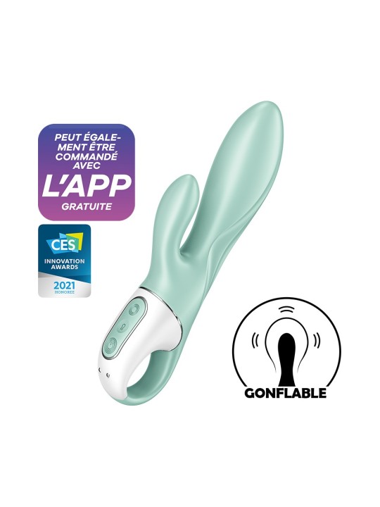 Vibromasseur rabbit gonflant connecté, USB Air Pump Bunny 5+ Satisfyer - CC597801