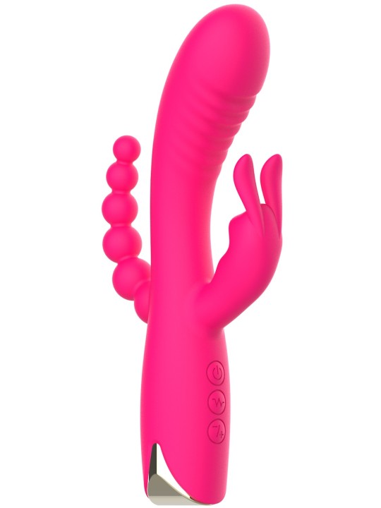 grossiste sex toys vibromasseur triple stimulation rose NV Toys