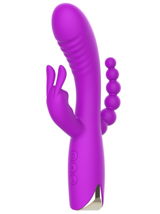 grossiste sex toys vibromasseur triple stimulation violet NV Toys