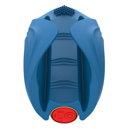 Votre grossiste NV Toys avec ce Masturbateur vibrant bleu télécommande