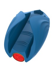 Votre grossiste NV Toys avec ce Masturbateur vibrant bleu télécommande