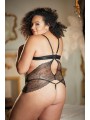 Nuisette en dentelle noire grande taille de chez votre fournisseur allure