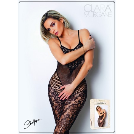 Combinaison en résille semi transparente chez votre distributeur Clara Morgane