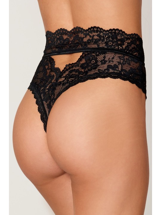 Culotte en dentelle noire, taille haute de la marque Dreamgirl