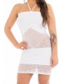 Fournisseur Be Lily Dress : robe courte blanche coupe bustier