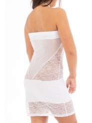 Fournisseur Be Lily Dress : robe courte blanche coupe bustier