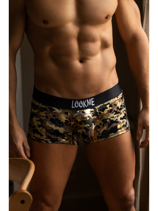 Boxer imprimé Army sexy pour homme de la marque LOOKME, lingerie homme.