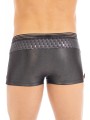 Boxer noir et brillant sexy pour homme de la marque LOOKME, lingerie homme.