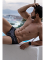 Mini Pant noir et brillant sexy pour homme de la marque LOOKME, lingerie homme.