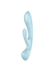 2 en 1 Rabbit point G avec stimulateur de clitoris et Wand Bleu USB Triple Oh Satisfyer - CC597813