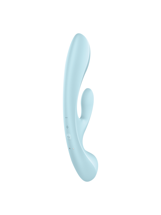 2 en 1 Rabbit point G avec stimulateur de clitoris et Wand Bleu USB Triple Oh Satisfyer - CC597813