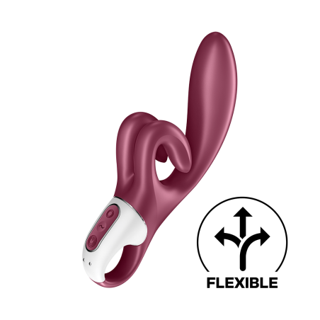 Vibromasseur rabbit point G rouge double stimulation clitoridienne Touch Me Satisfyer - CC597811SA