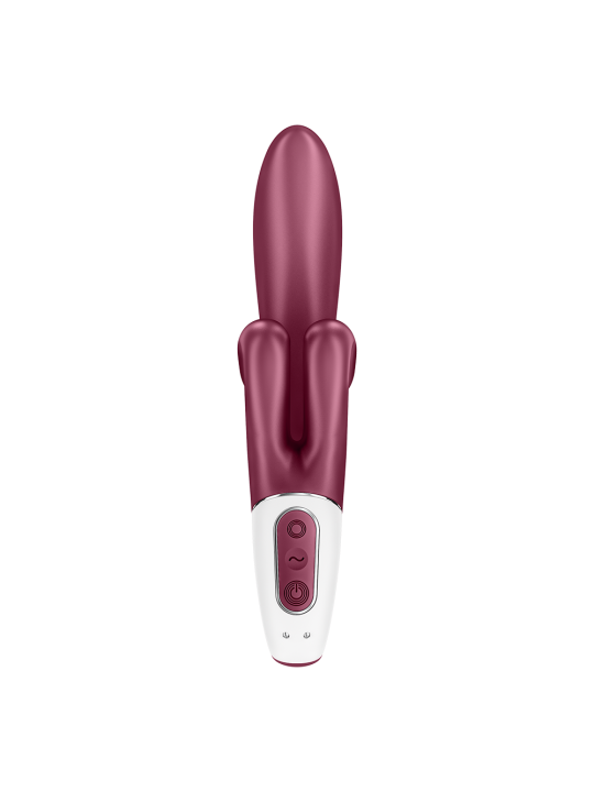 Vibromasseur rabbit point G rouge double stimulation clitoridienne Touch Me Satisfyer - CC597811SA