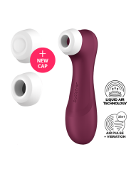 Stimulateur de clitoris 2 embouts avec techonologie Liquid Air Pro 2 Generation 3 rouge USB Satisfyer - CC597814