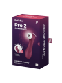 Stimulateur de clitoris 2 embouts avec techonologie Liquid Air Pro 2 Generation 3 rouge USB Satisfyer - CC597814