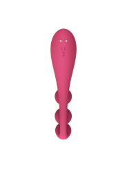 Vibromasseur triple stimulation flexible, anal, vaginale, clitoridienne Tri Ball rouge USB Satisfyer - CC597817