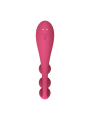 Vibromasseur triple stimulation flexible, anal, vaginale, clitoridienne Tri Ball rouge USB Satisfyer - CC597817