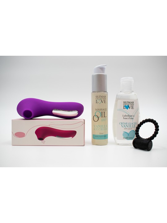 Box Hot Summer, box de sex toys, huile et lubrifiant Vanille pour le couple