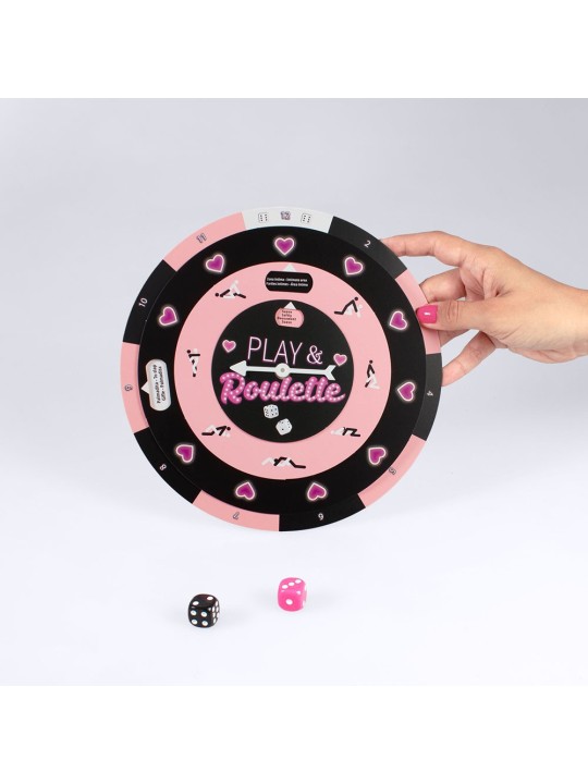 Jeu de roulette pour soirée libertine ou soirée sensuelle et sexuelle pour couple