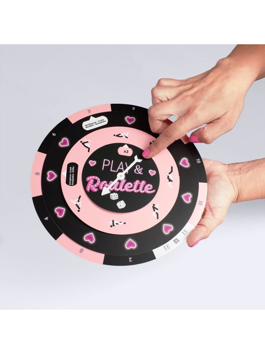 Jeu de roulette pour soirée libertine ou soirée sensuelle et sexuelle pour couple