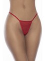 Nuisette en dentelle et résille rouge avec string assorti - MAL7507RED