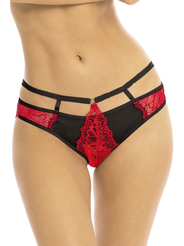 Culotte rouge dentelle de la collection Lingerie sexy René Rofé.