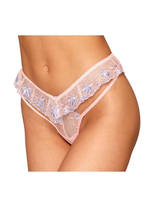 String en dentelle florale avec ceinture flottante de Dreamgirl lingerie.