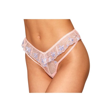 String en dentelle florale avec ceinture flottante de Dreamgirl lingerie.