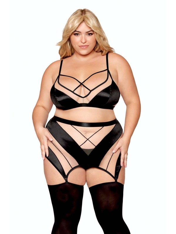 Ensemble lingerie Bdsm grande taille de la marque Dreamgirl lingerie sexy