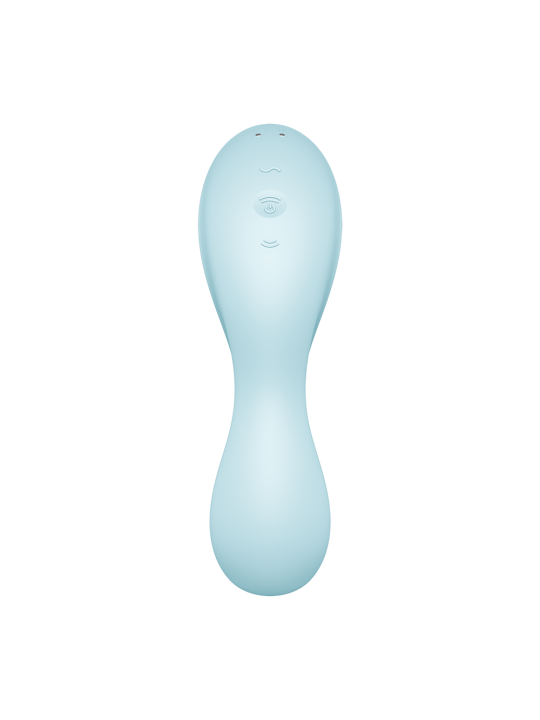 Vibromasseur connecté 3 en 1 Bleu USB Curvy Trinity 5+ - CC597823