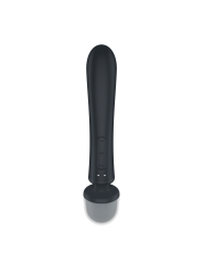 2 en 1 Vibromasseur rabbit et wand noir USB Triple Lover Satisfyer - CC597825