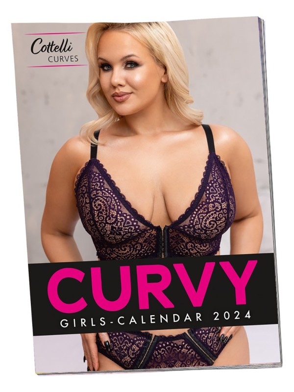 Calendrier 2024 sexy femme, collection lingerie curvy, de la collection Orion