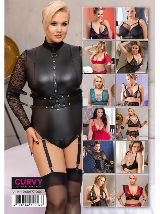 Calendrier 2024 sexy femme, collection lingerie curvy, de la collection Orion