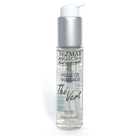 Huile de massage professionnelle Thé Vert 100% naturelle 50 ml - SEZ096