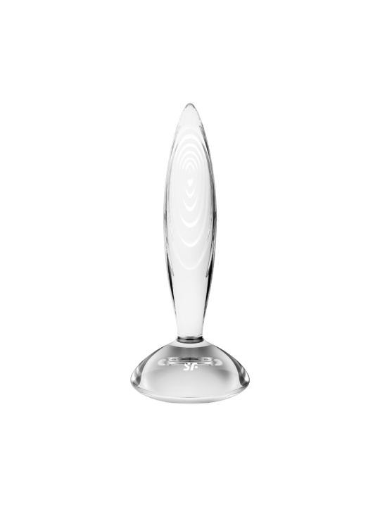 Gode anal en verre borosilicaté massif transparent Sparkling Crystal Satisfyer - CC597830