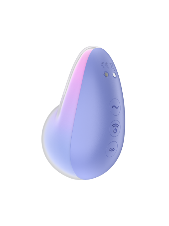 Stimulateur clitoridien par onde de pression sans contact et par vibration USB violet et rose, Pixie Dust Satisfyer - CC597836