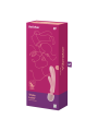 2 en 1 Vibromasseur rabbit et wand rose USB Triple Lover Satisfyer - CC597843